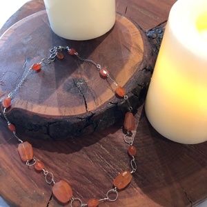 Orange Stone Necklace
